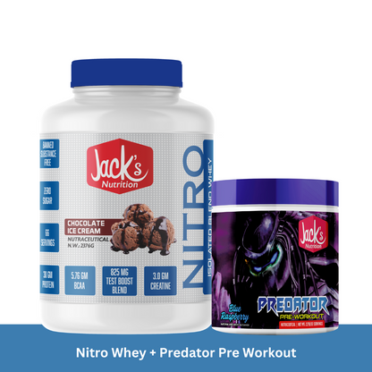 Nitro Whey + Predator Pre Workout Combo